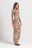 תמונת כל הלוק של MOCK NECK L/S LONG DRESS